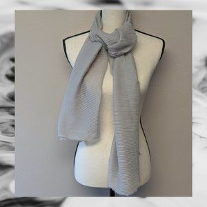COLLECTION XIIX Gray SOFT PLEAT Wrap Scarf